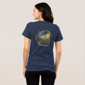 "Heksen vrouw" Bewerk jezelf Tri-Blend Shirt (Achterkant volledig)