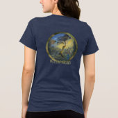 "Heksen vrouw" Bewerk jezelf Tri-Blend Shirt (Achterkant)