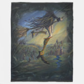 Heksen vrouw fleece deken (Voorkant)