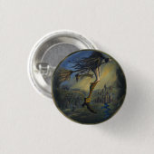 Heksen vrouw ronde button 3,2 cm (Voorkant /achterkant)