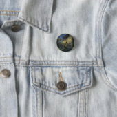 Heksen vrouw ronde button 3,2 cm (In situ)