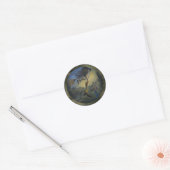 Heksen vrouw ronde sticker (Envelop)