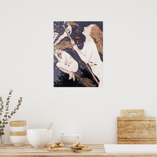  heksen - Walpurgis van Adolf Munzer Poster (Keuken)