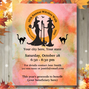 Heksen Wandelen Evenement Promotie Poster