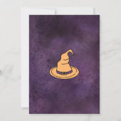 Heksen waterverf Halloween bruidsdouche feestje Kaart (Achterkant)