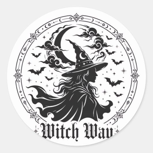 Heksen Weg Sticker (Voorkant)