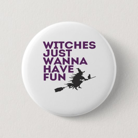 Heksen willen gewoon een leuke klassieker hebben ronde button 5,7 cm (Voorkant)