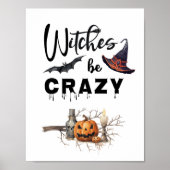 Heksen worden gek Halloween Poster (Voorkant)
