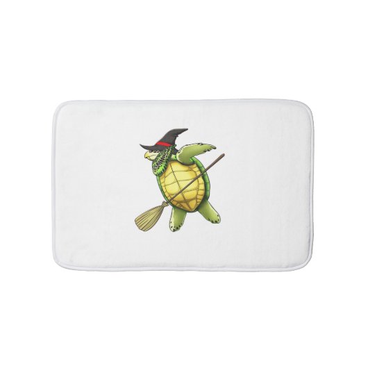 Heksen Zeeschildpad Dab Grappig Halloween Horror G Badmat (Voorkant)