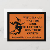 Heksen zijn cool. Trump niet. Briefkaart (Voorkant / Achterkant)