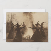  heksen zijn gek Halloween Vrijgezellenfeest Kaart (Voorkant)