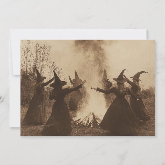  heksen zijn gek Halloween Vrijgezellenfeest Kaart (Voorkant)