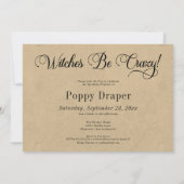  heksen zijn gek Halloween Vrijgezellenfeest Kaart (Achterkant)