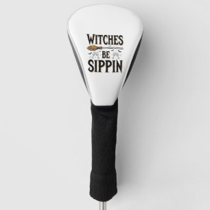 Heksen Zijn Slurpen Vintage Halloween Drank Shirt_ Golfheadcover