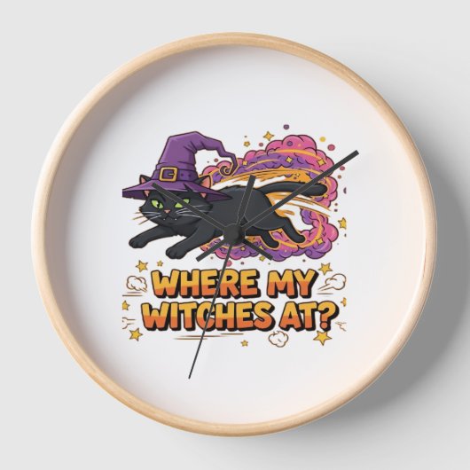 heksen zwarte kat Classic T-Shirt (Voorkant)