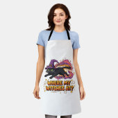 heksen zwarte kat Classic T-Shirt Schort (Gedragen)