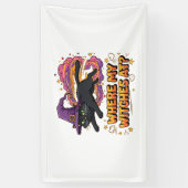 heksen zwarte kat Classic T-Shirt Spandoek (Verticaal)