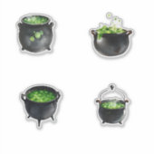 Heksen Zwarte Ketel Sticker (Voorkant)