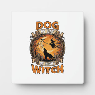 Heksenacht op Honden Dag Halloween Wolfmaan Vleerm Fotoplaat