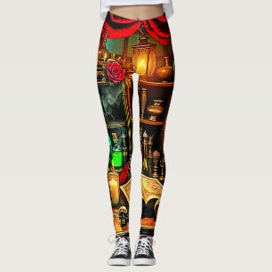 Heksenaltaar Mysterieuze Nachtelijke Brouwsel Desi Leggings