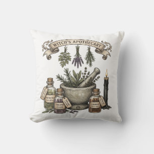 Heksenapotheek Vintage Kruidenmortel en Stamper Ke Kussen