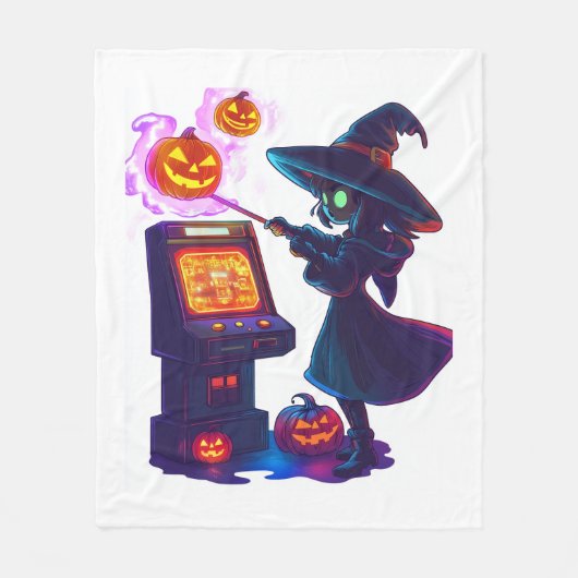 Heksenarcade Nacht Fleece Deken (Voorkant)