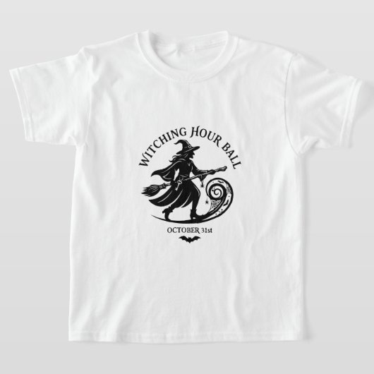 Heksenbal Halloween Vintage T-shirt (Laagn)