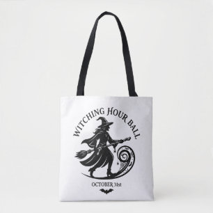 Heksenbal op Halloween Tote Bag