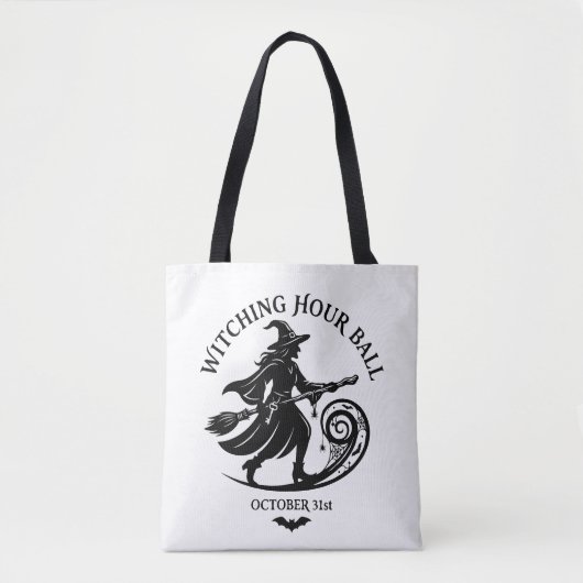 Heksenbal op Halloween Tote Bag (Voorkant)