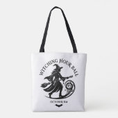 Heksenbal op Halloween Tote Bag (Achterkant)