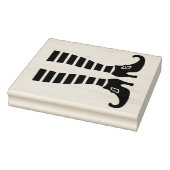 Heksenbenen gestreepte Halloween sokken Rubberstempel (Stempel)