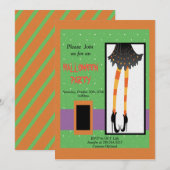 heksenbenen Halloween Kaart (Voorkant / Achterkant)