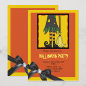 heksenbenen Halloween Kaart (Voorkant / Achterkant)