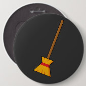 Heksenbezem Ronde Button 6,0 Cm (Voorkant /achterkant)