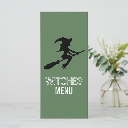 Heksenbezemsfeestmenu Menu (Staand voorkant)