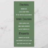 Heksenbezemsteel Feestmenu Menu (Achterkant)