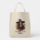 Heksenboodschappentas Tote Bag (Achterkant)