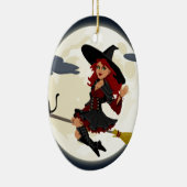 heksenbroomstokbroom keramisch ornament (Rechts)
