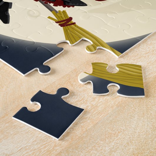 heksenbroomstokbroom legpuzzel (Zijkant)