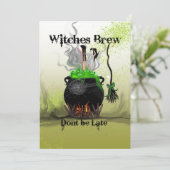 heksenbrouwfeest kaart (Staand voorkant)