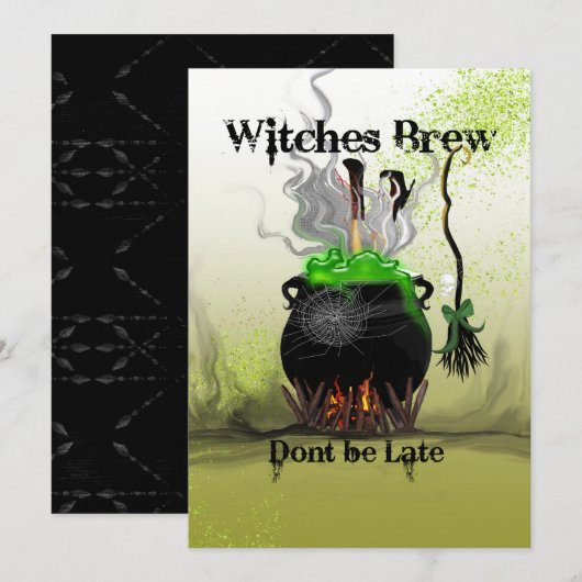 heksenbrouwfeest kaart (Voorkant / Achterkant)
