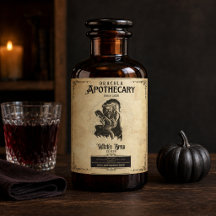 Heksenbrouwsel Apotheek Halloween Wijnlabel