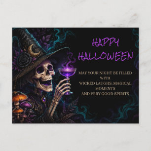 Heksenbrouwsel & Boo ze Gotische Halloween Cocktai Briefkaart