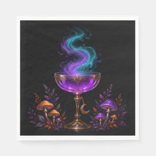 Heksenbrouwsel Gotische Drank Halloween Cocktail Servet