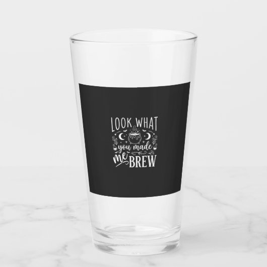 Heksenbrouwsel Grappig Heksenontwerp_1 Glas (Voorkant)