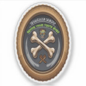 Heksenbrouwsel Zombie Kruiden Label (Voorkant)