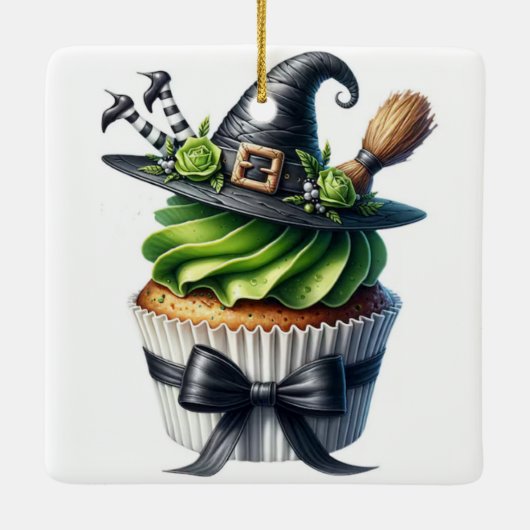 heksencupcake keramisch ornament (Achterkant)