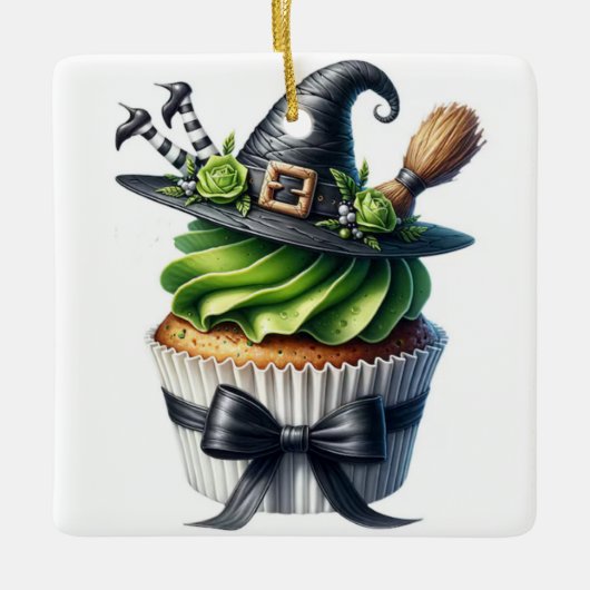 heksencupcake keramisch ornament (Voorkant)