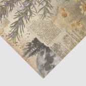 heksendagboek met maan en bloemen tissuepapier (Detail)