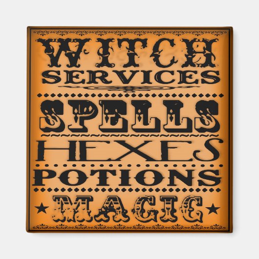 Heksendiensten Magneet (Voorkant)